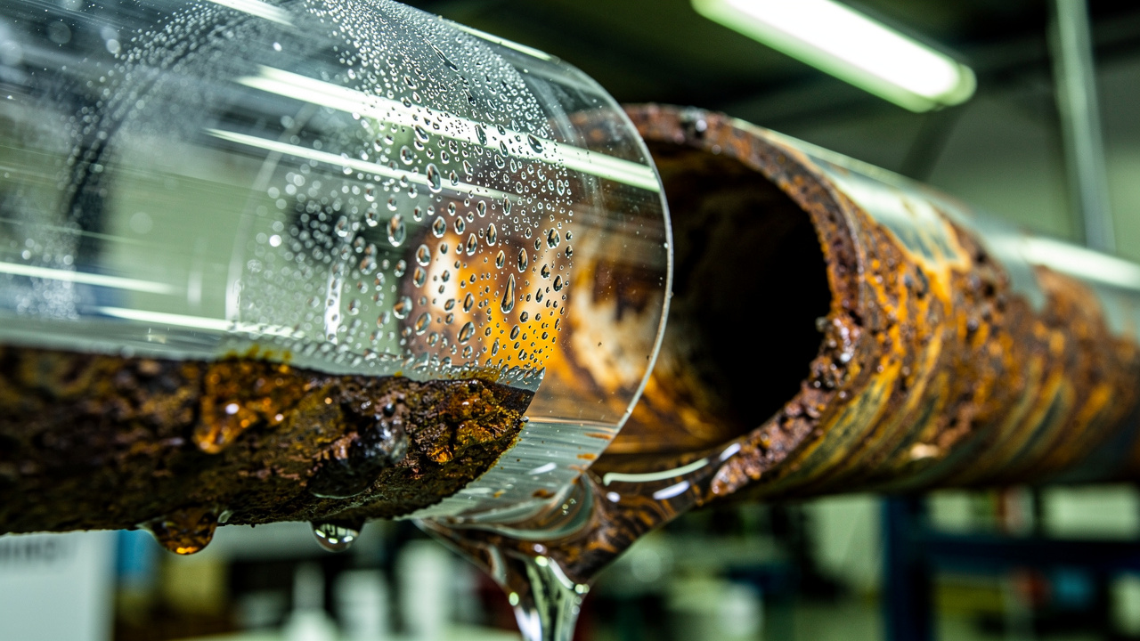 Water condensation and corrosion inside compressed air piping