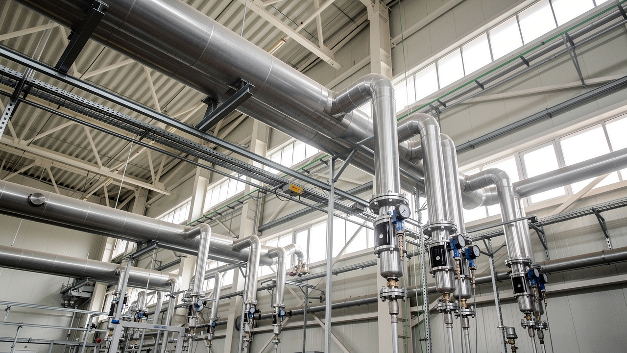Optimized compressed air distribution piping system
